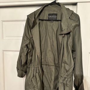 Green utility jacket
